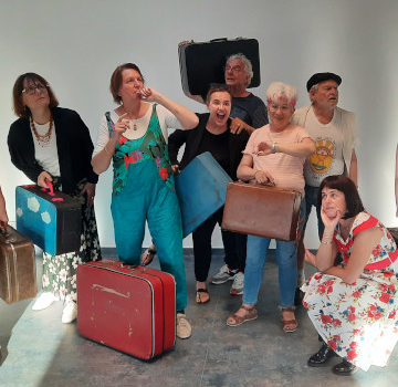 Photo de la troupe de théâtre Les Tamalous - Festival Aux 1ères Loges - Les Loges Virelartdaise