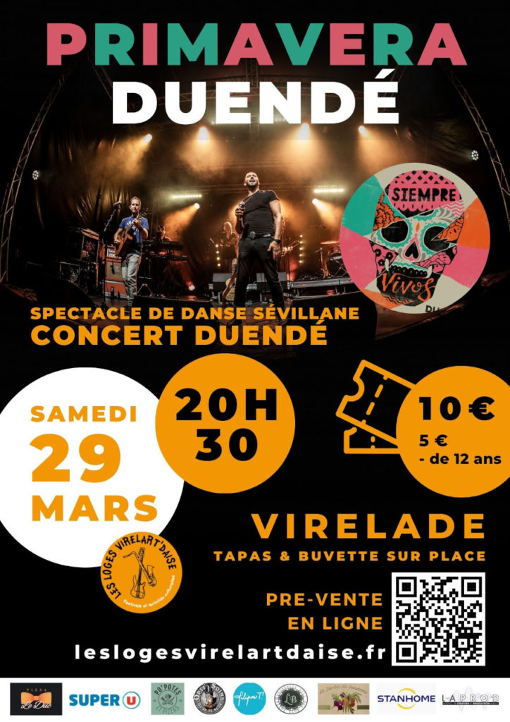 Affiche soirée primavera duendé - Virelade - Les Loges Virelartdaise